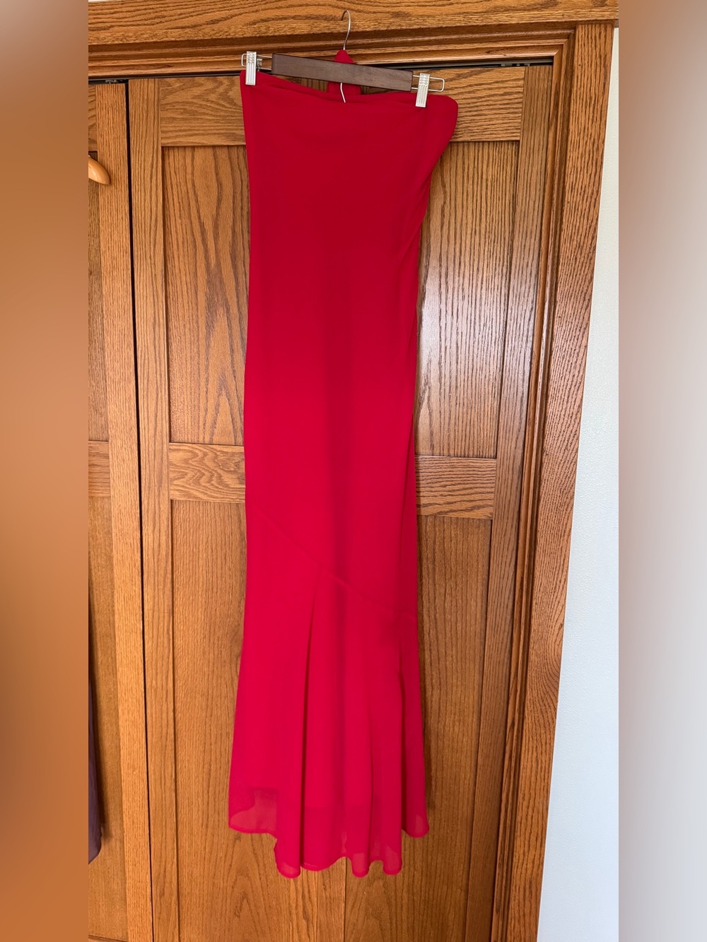 Peppermayo Red Strapless Choker Gown - Picture 4 of 7
